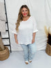 Ivory 3/4 Sleeve Knit Tunic Top - Whiskey Skies - ANDREE BY UNIT
