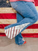 Judy Blue High Waisted Americana Flag Print Flare Jeans - Whiskey Skies - JUDY BLUE