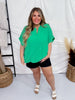 Kelly Green Short Dolman Sleeve Top - Whiskey Skies - ANDREE BY UNIT