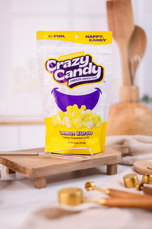 Lemon Bursts Freeze Dried Candy - Whiskey Skies - ANDERSEN'S CRAZY CANDY