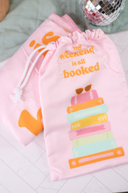 "My Weekend is All Booked" Quick Dry XL Beach Towel - Whiskey Skies - THE DARLING EFFECT