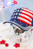 Myrtle American Flag Baseball Style Studded Hat - Whiskey Skies - COCO + CARMEN
