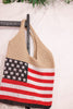 Patriotic Knitted Tote Bag - Whiskey Skies - COCO + CARMEN