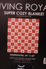 Paw Print Checker Blanket - Whiskey Skies - LIVING ROYAL
