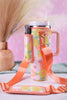 Peach Daisy Craze Tumbler Sling - Whiskey Skies - THE DARLING EFFECT