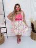 Pink & Yellow Floral Ivory Dress - Whiskey Skies - ANDREE BY UNIT