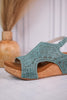 Turquoise Free Fly Wedge - Whiskey Skies - VERY G