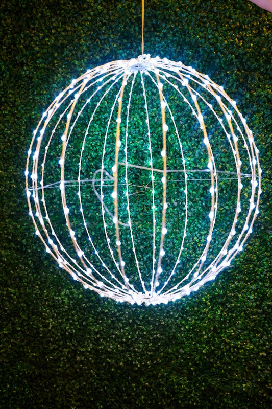 23.6" Color Changing Foldable LED Sphere - Whiskey Skies