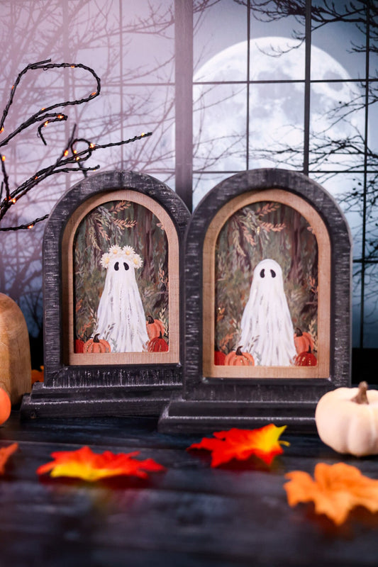 10" Haunted Forest Tabletop Art (2 Styles) - Whiskey Skies - RAZ IMPORTS