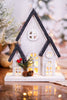 10" Light Up House with Glitter and Pine Accents (2 Colors) - Whiskey Skies - GERSON COMPANIES