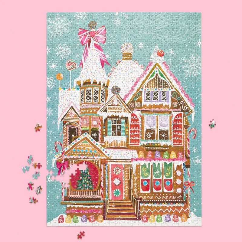 1000 Piece Gingerbread House Puzzle - Whiskey Skies - WERKSHOPPE