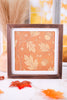 10.75" Reversible Fall Floral Sign W/ Espresso Wood Frame - Whiskey Skies - DEVANIE AT HOME