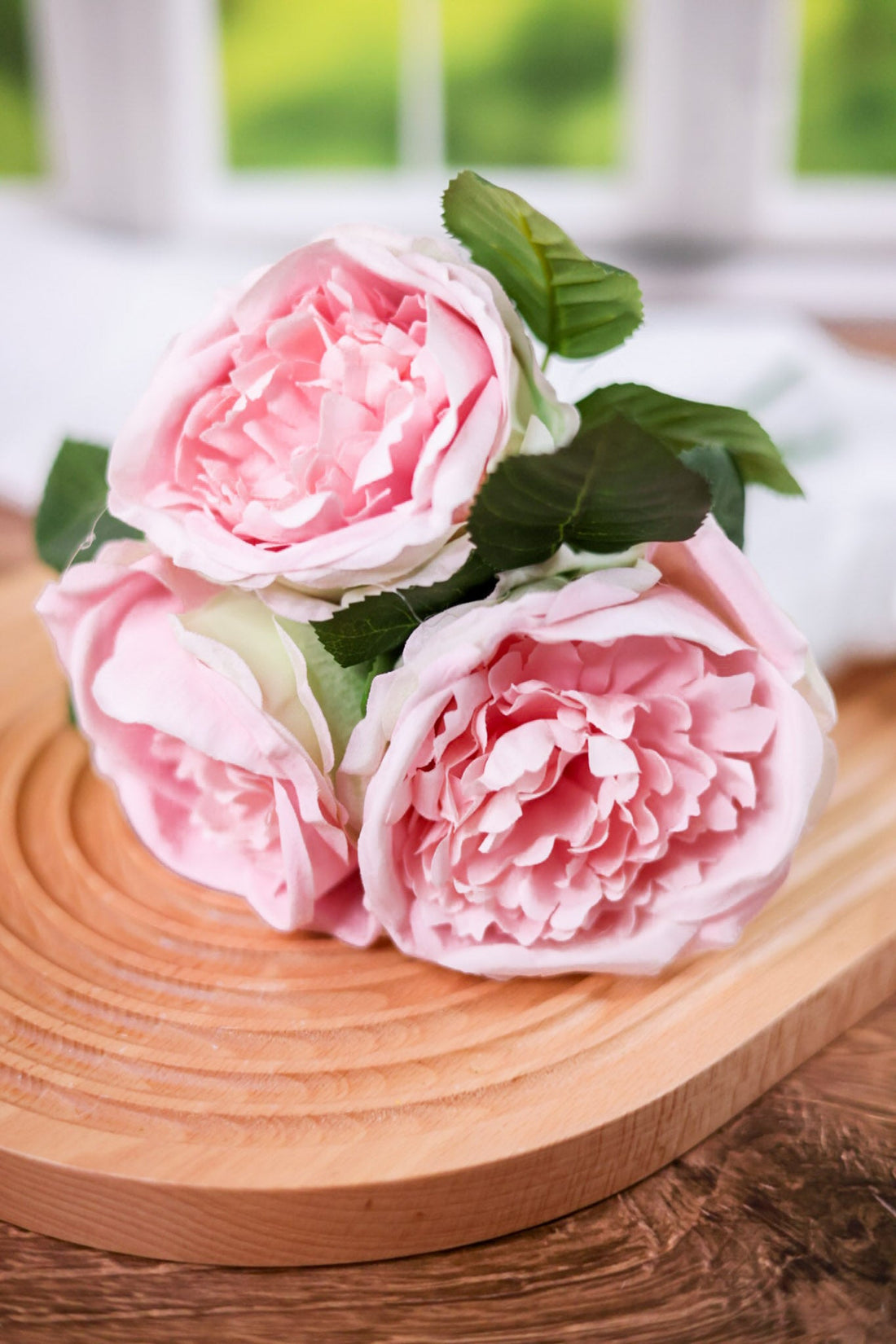 12" Real Touch English Rose Bundle (2 Colors) - Whiskey Skies - RAZ IMPORTS