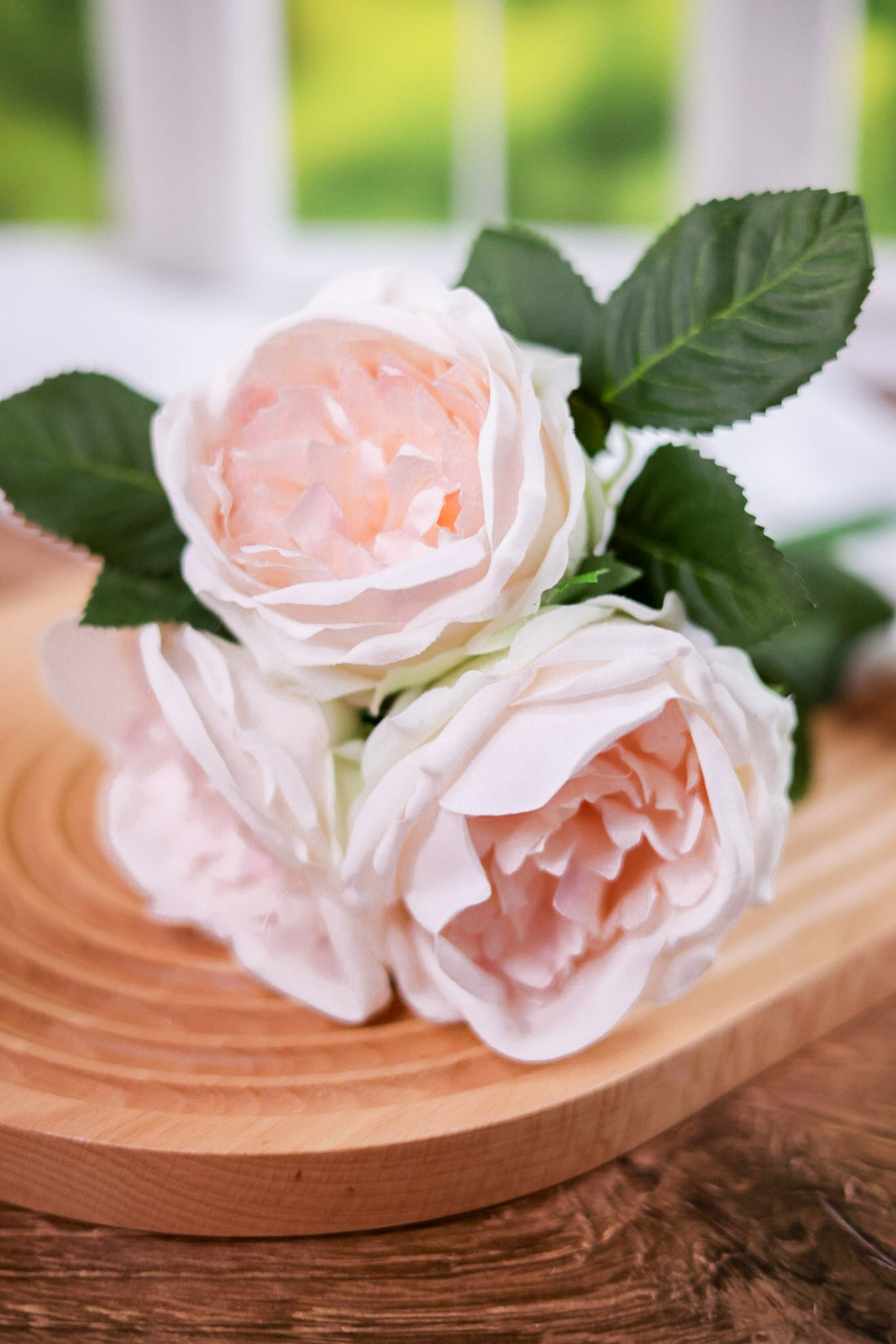 12" Real Touch English Rose Bundle (2 Colors) - Whiskey Skies - RAZ IMPORTS