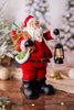 12" Resin Santa Claus with Light Up Lantern - Whiskey Skies - GERSON COMPANIES