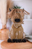 12" Wooden Highland Cow Wall Hanging With Jute Hair - Whiskey Skies - GERSON COMPANIES
