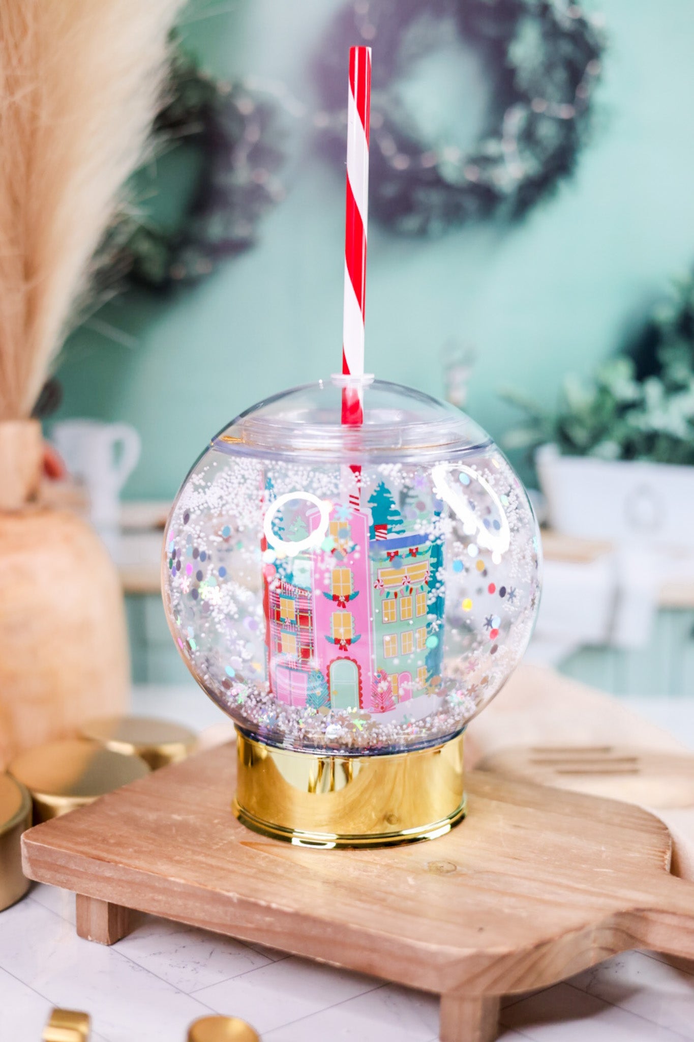 12oz Snow Globe Sipper - Whiskey Skies - PACKED PARTY