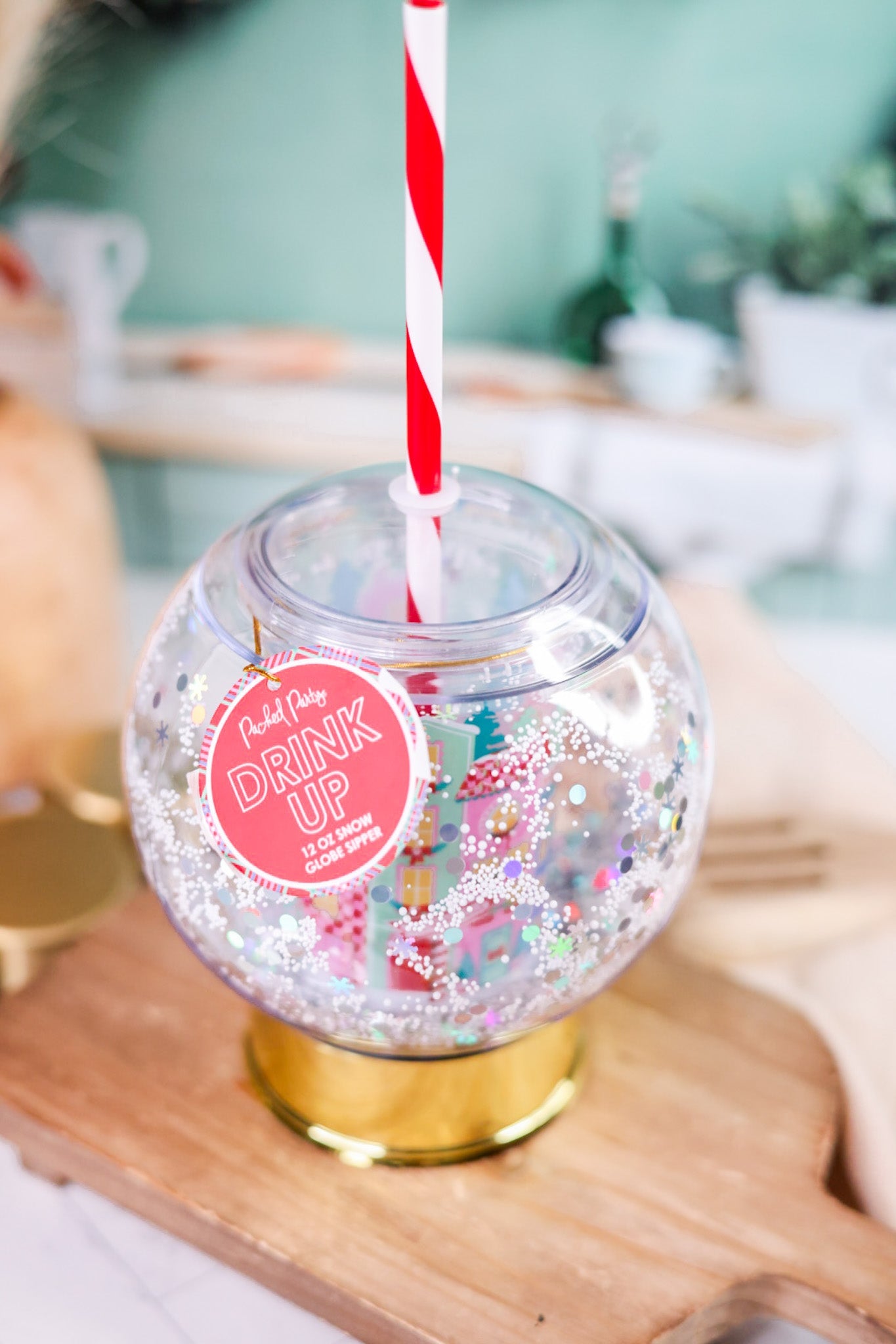 12oz Snow Globe Sipper - Whiskey Skies - PACKED PARTY