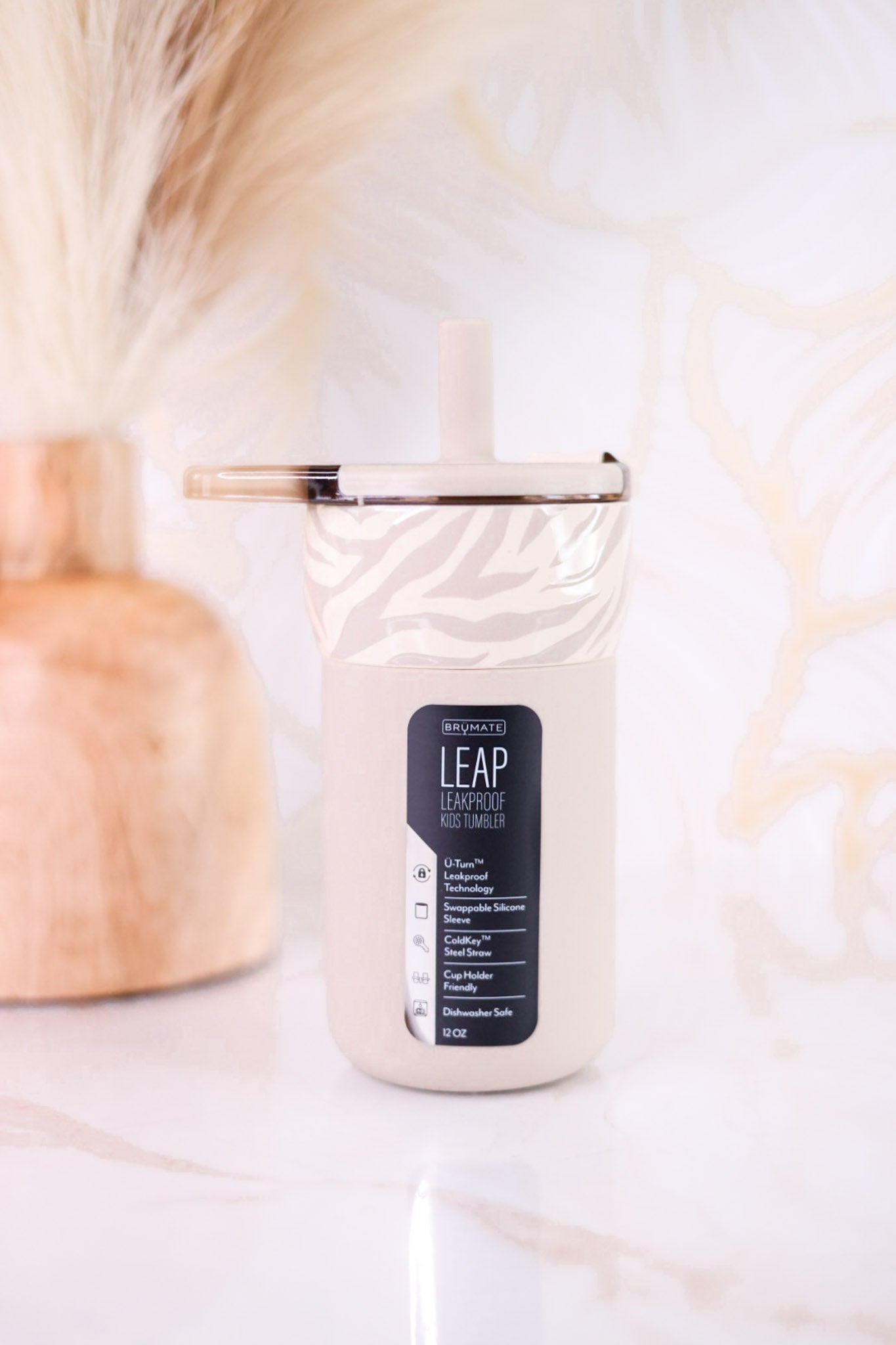12oz Zebra Leap Tumbler - Whiskey Skies - BRUMATE