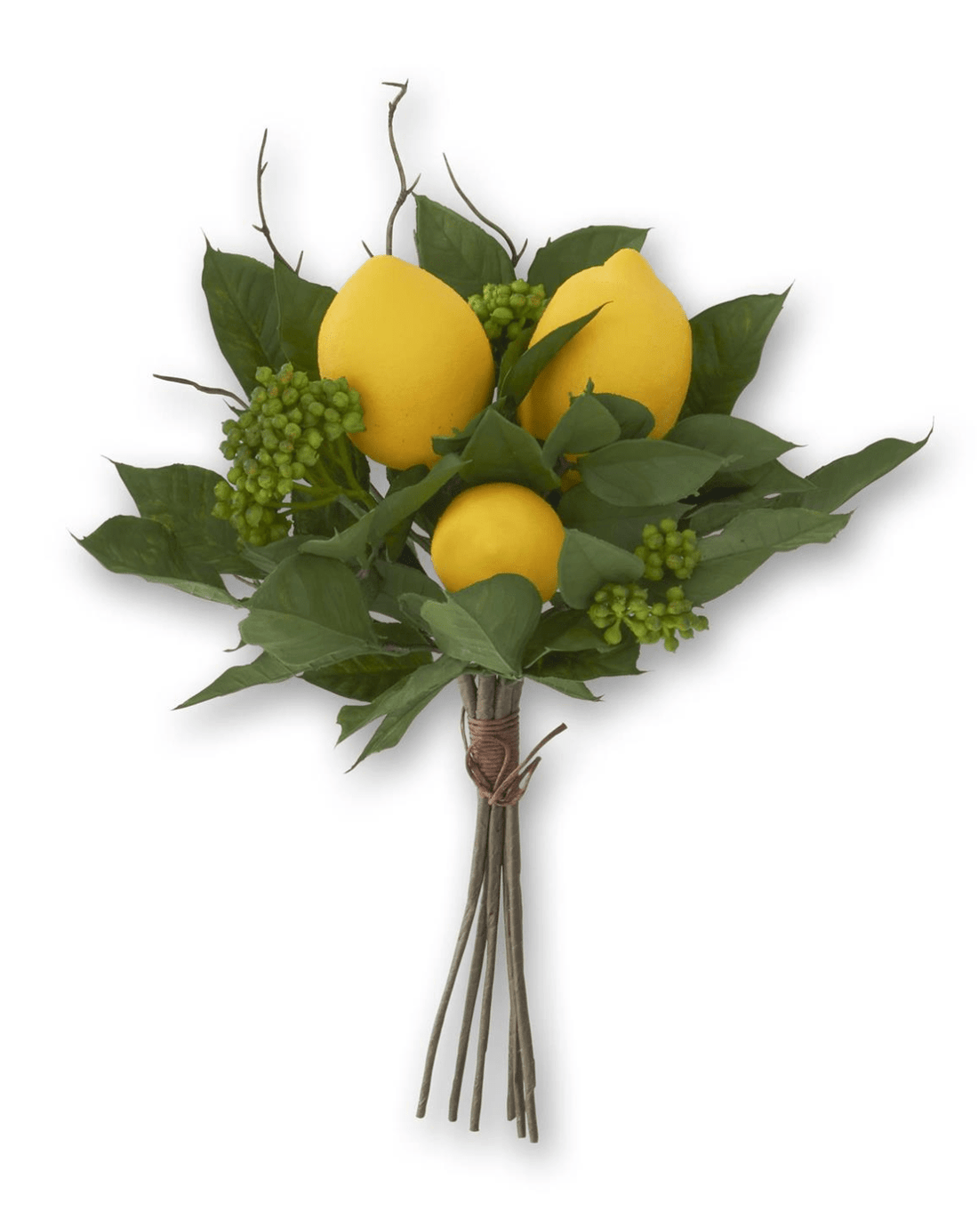 13" Lemon Foliage Bundle (Six Stems) - Whiskey Skies - K&K INTERIORS
