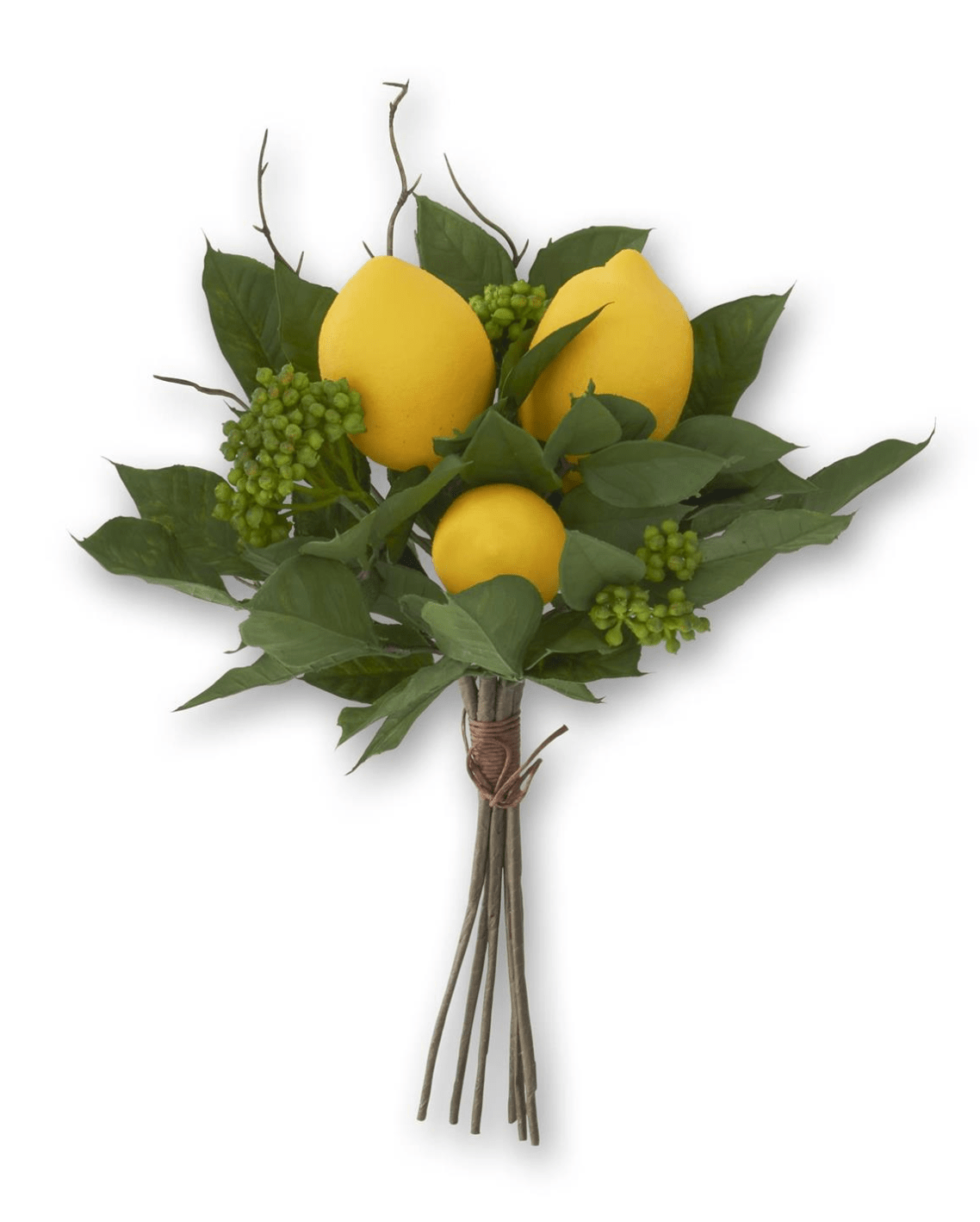 13" Lemon Foliage Bundle (Six Stems) - Whiskey Skies - K&K INTERIORS