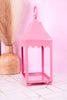 13.5" Pink Scalloped Lantern - Whiskey Skies - RAZ IMPORTS