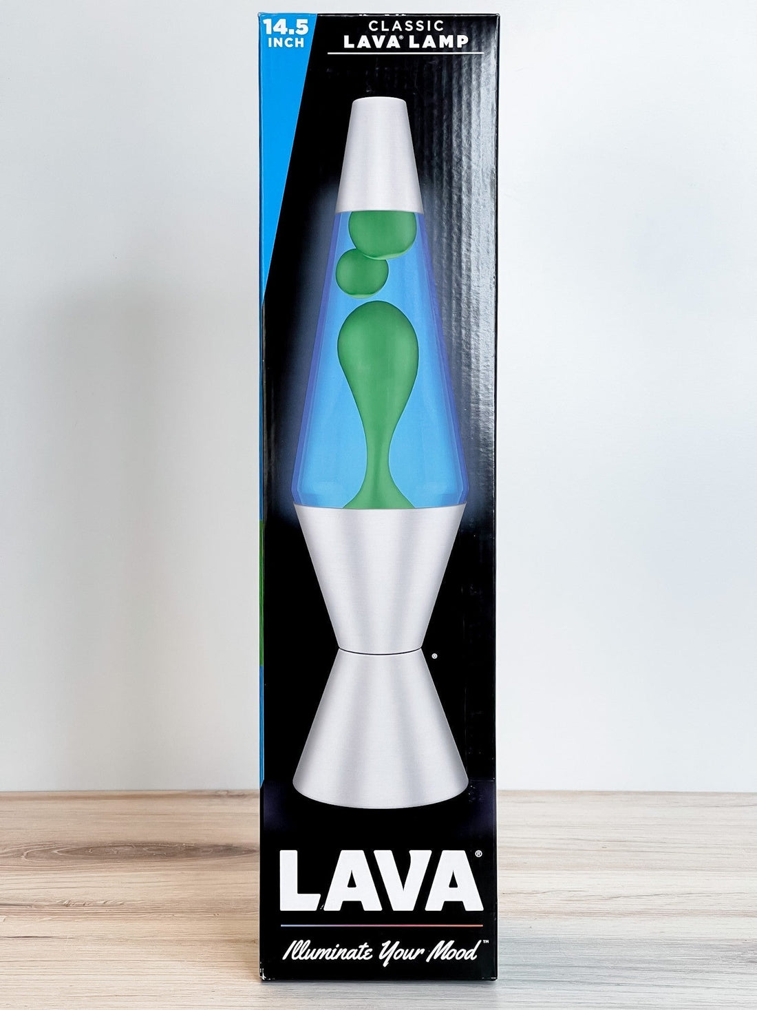 14.5" Yellow Blue Silver Lava Lamp - Whiskey Skies - SCHYLLING TOYS