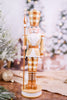 14.75" Gingerbread Gingham Nutcracker - Whiskey Skies - RAZ IMPORTS