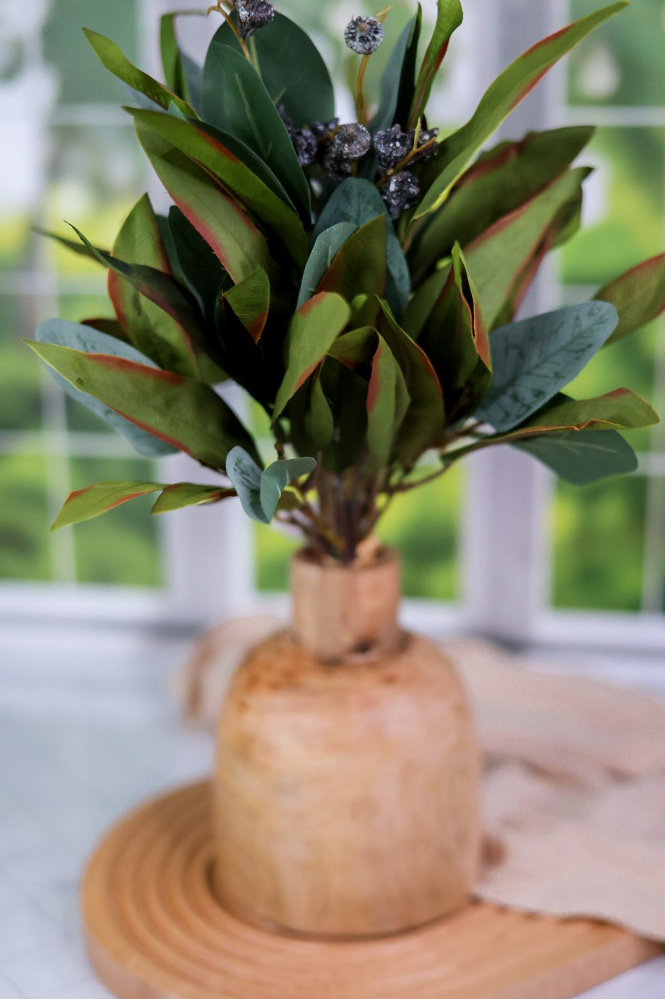 15.75" Lush Foliage Bunch - Whiskey Skies - MELROSE INTL