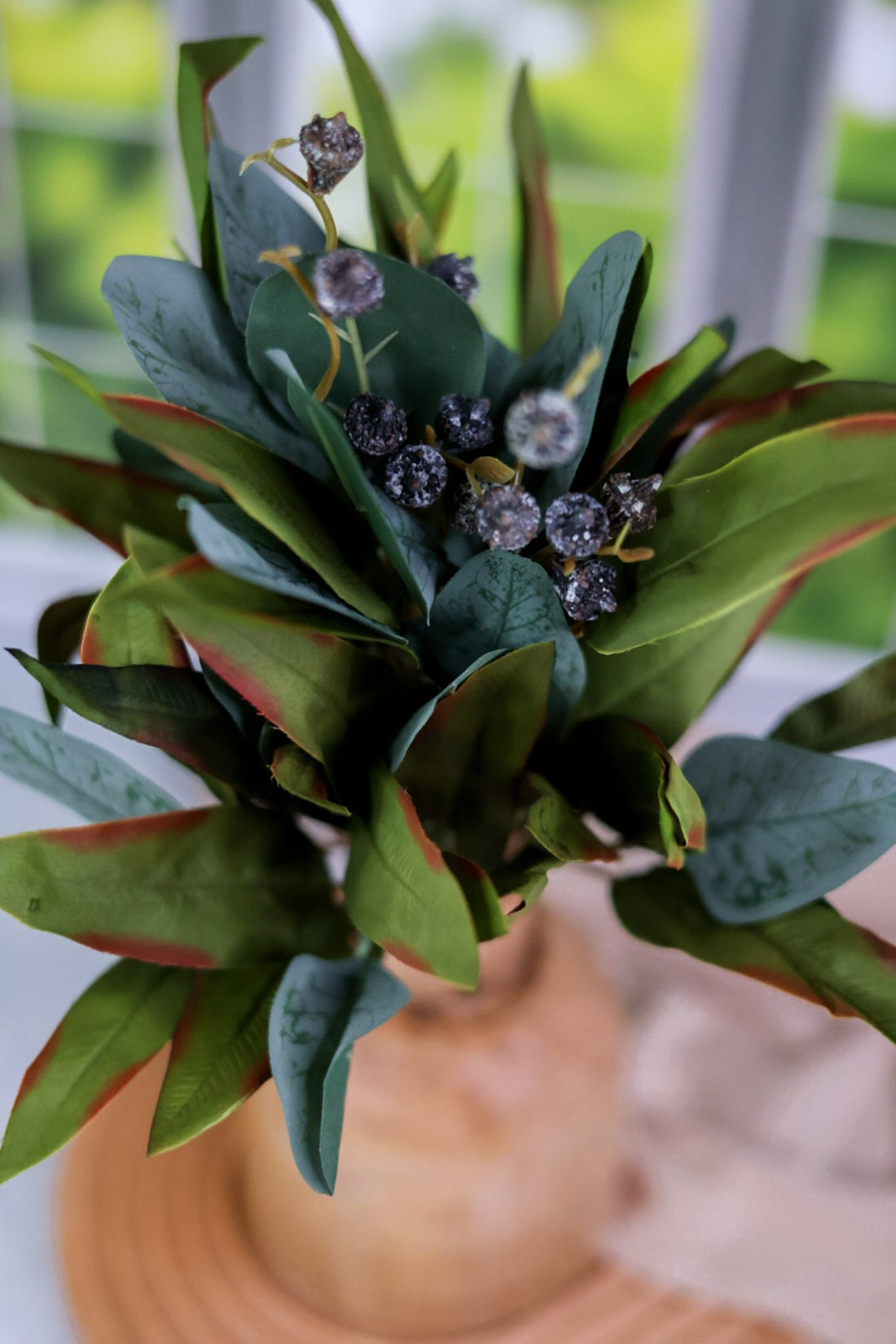 15.75" Lush Foliage Bunch - Whiskey Skies - MELROSE INTL