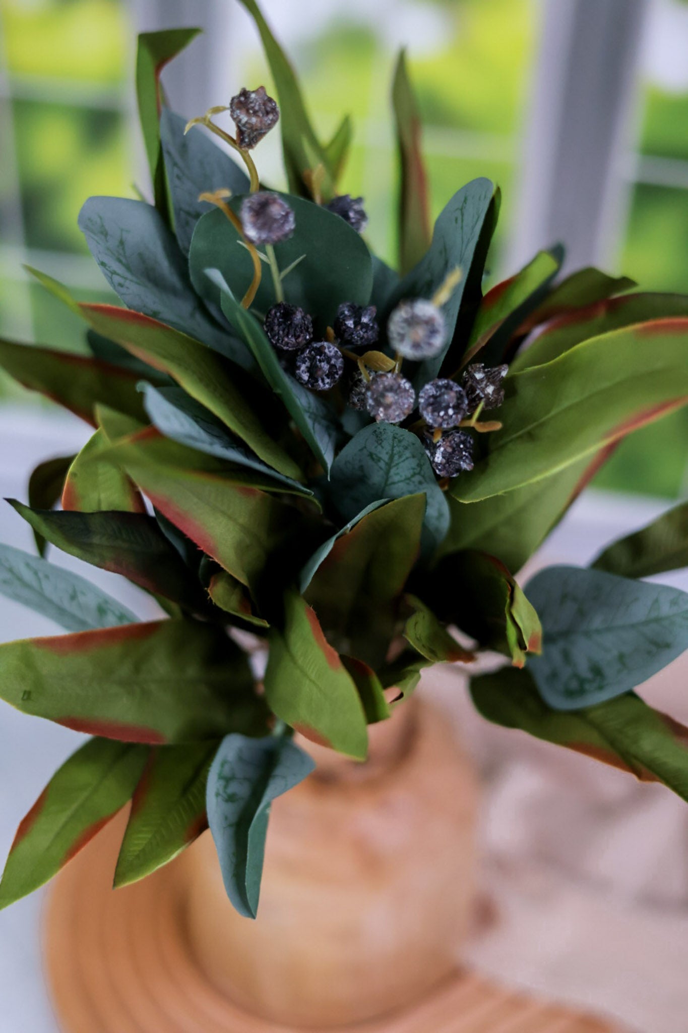 15.75" Lush Foliage Bunch - Whiskey Skies - MELROSE INTL