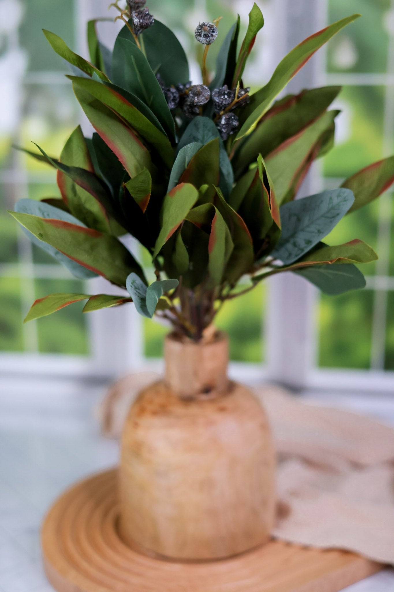 15.75" Lush Foliage Bunch - Whiskey Skies - MELROSE INTL