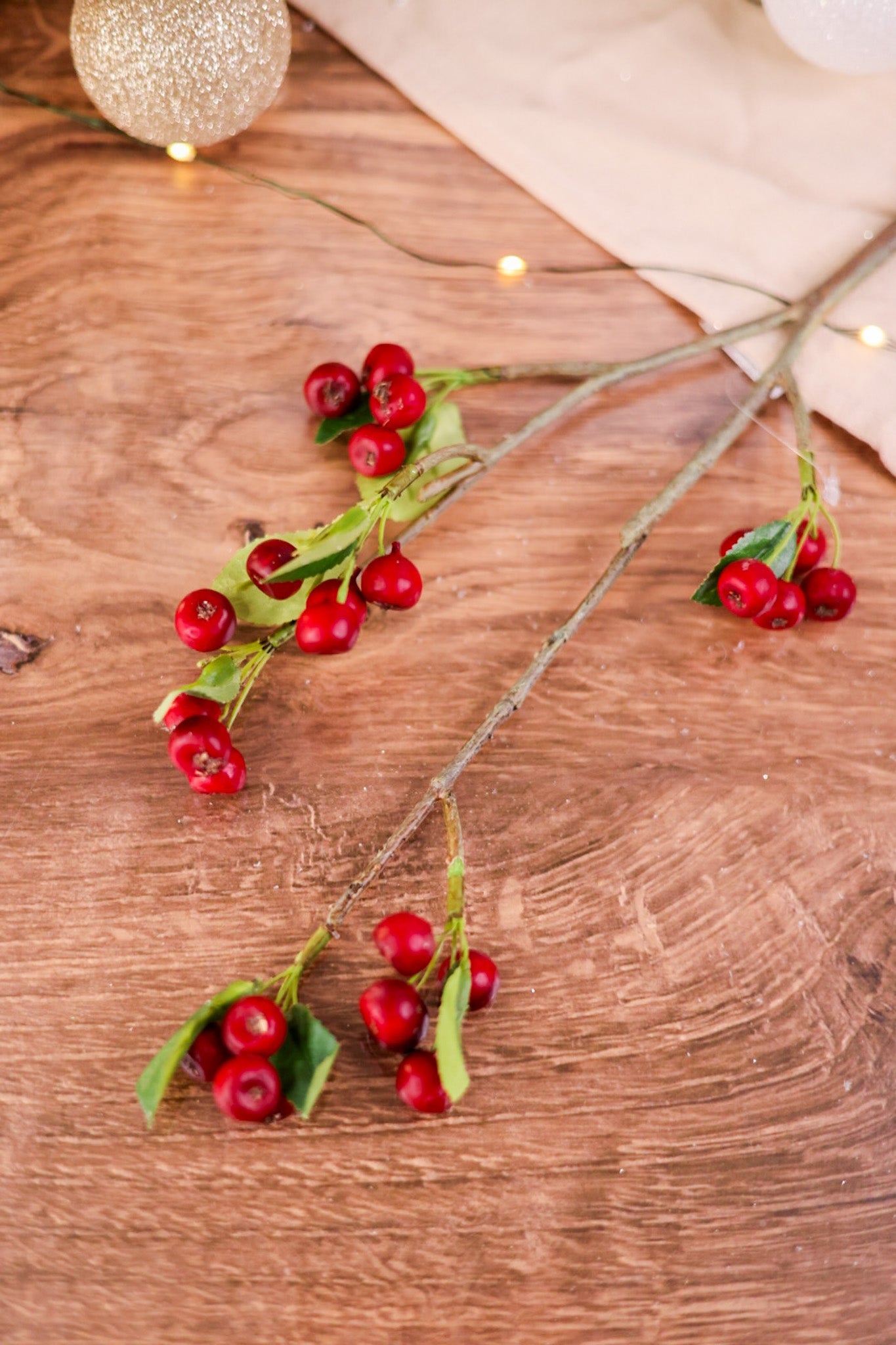 16" Faux Ficus Berry Cluster - Whiskey Skies - ADAMS & CO