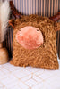 17" Highland Cow Pillow - Whiskey Skies - SPECIAL T IMPORTS INC