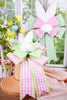 19" Checkered Easter Bunny Bows (2 Colors) - Whiskey Skies - RAZ IMPORTS