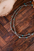2 Layered Cowgirl Pearl and Turquoise Chip Necklace - Whiskey Skies - BOHO RANCH SHOP