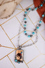 2 Layered Cowgirl Pearl Necklace With Rodeo Pendant - Whiskey Skies - BOHO RANCH SHOP