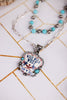 2 Layered Necklace With Wild Wild West Pendant - Whiskey Skies - BOHO RANCH SHOP