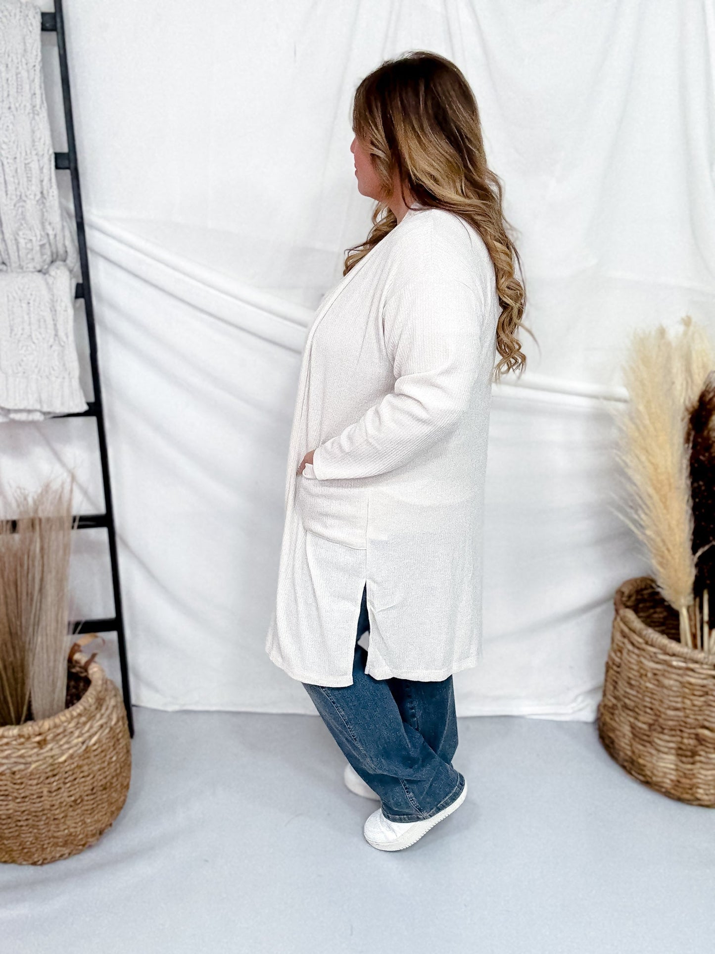 2 Piece Set With Long Sleeve Top & Cardigan (8 Colors) - Whiskey Skies - DEAR SCARLETT