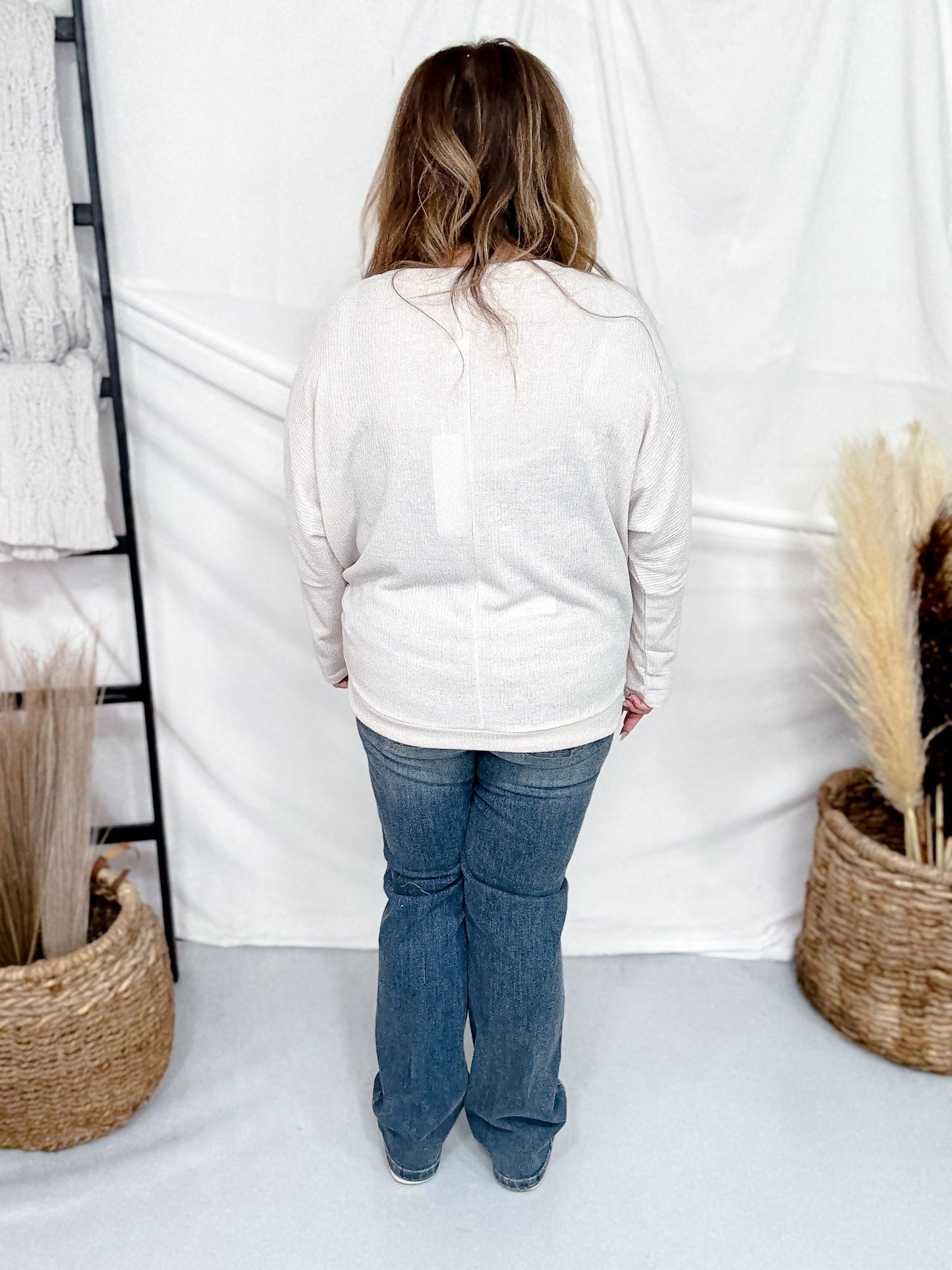 2 Piece Set With Long Sleeve Top & Cardigan (8 Colors) - Whiskey Skies - DEAR SCARLETT