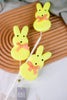 24" Yellow Glitter Easter Bunny Spray - Whiskey Skies - RAZ IMPORTS
