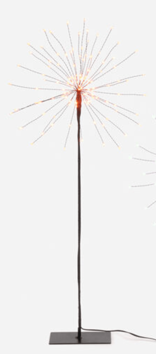 25" Orange LED Burst Tree - Whiskey Skies - 180 DEGREES