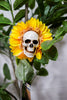 27.5" Solar Skull Sunflower Stake - Whiskey Skies - GERSON COMPANIES