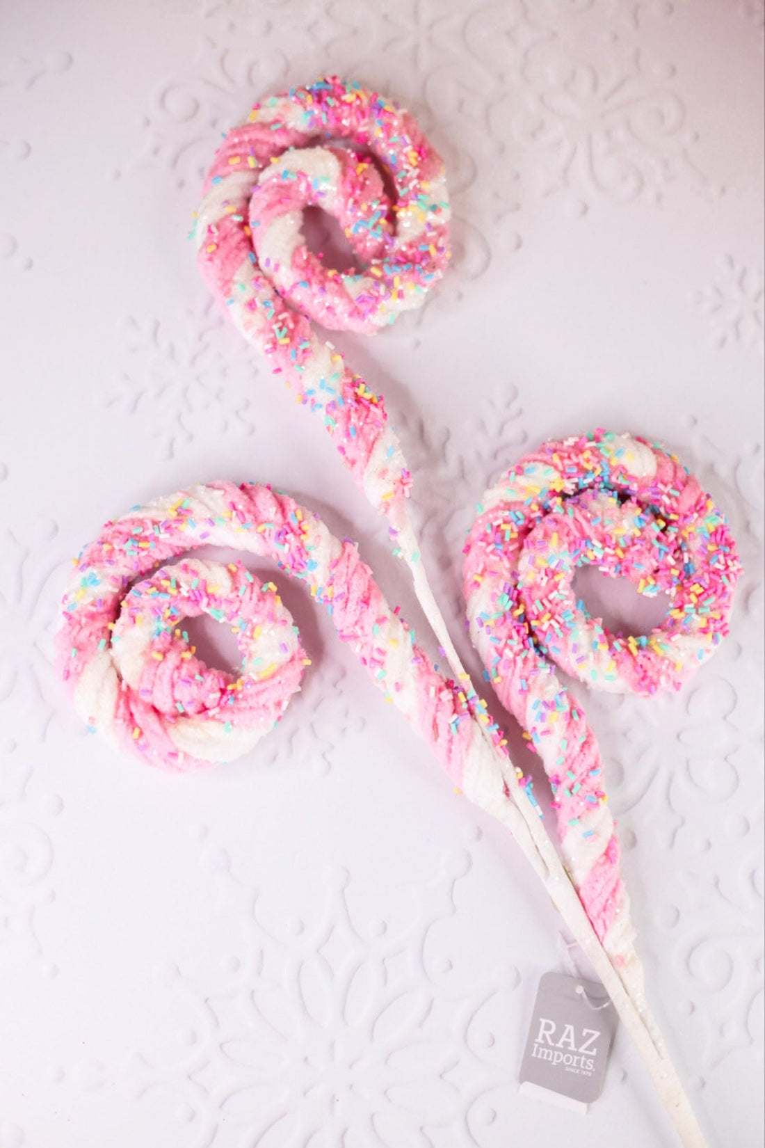 29.5" Candy Swirl Spray - Whiskey Skies - RAZ IMPORTS