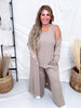 3 Piece Brushed Thermal Loungewear Set With Cardigan (8 Colors) - Whiskey Skies - DEAR SCARLETT