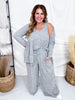 3 Piece Loungewear Set With Cardigan (8 Colors) - Whiskey Skies - DEAR SCARLETT