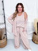 3 Piece Loungewear Set With Cardigan (8 Colors) - Whiskey Skies - DEAR SCARLETT