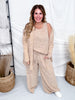 3 Piece Loungewear Set With Cardigan (8 Colors) - Whiskey Skies - DEAR SCARLETT