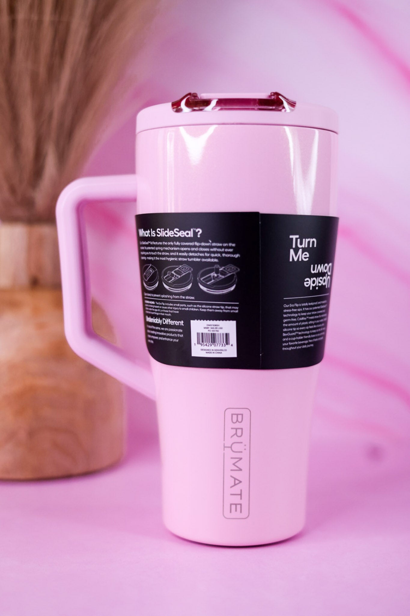 Brumate Petal Pink 30oz Era Flip Tumbler