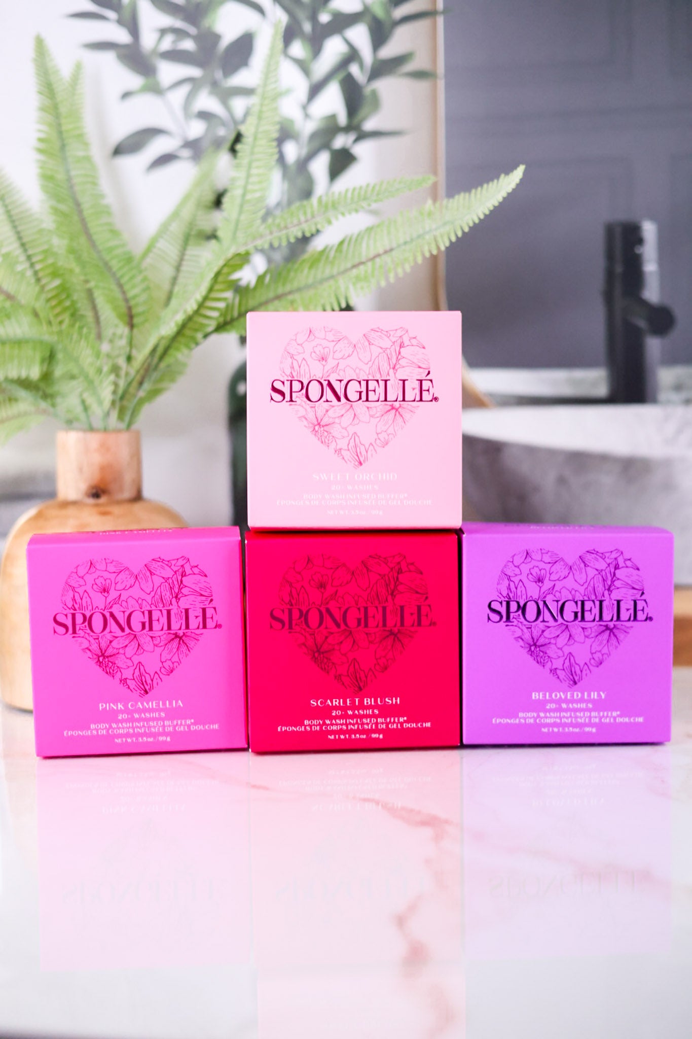 Spongelle Heart Shaped Body Buffers (4 Scents)